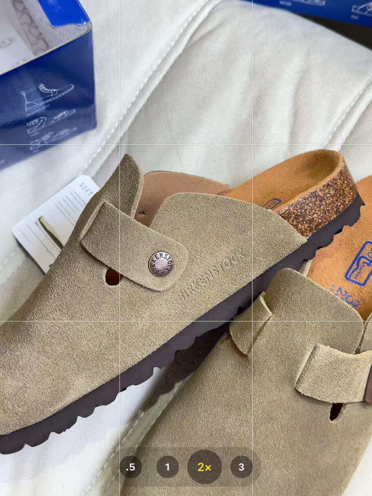 Birkenstock Boston Suede Beige 0060461