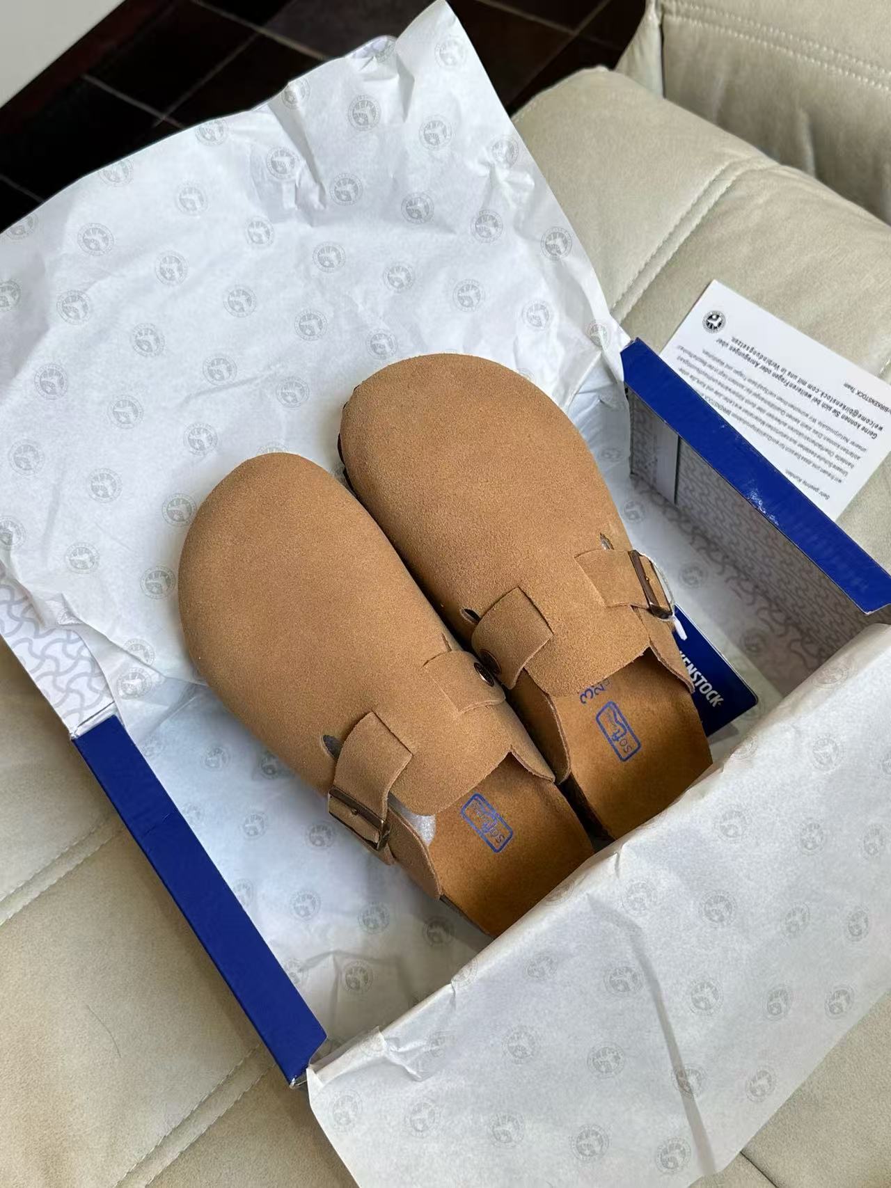 Birkenstock Boston Suede Coffee 0060461