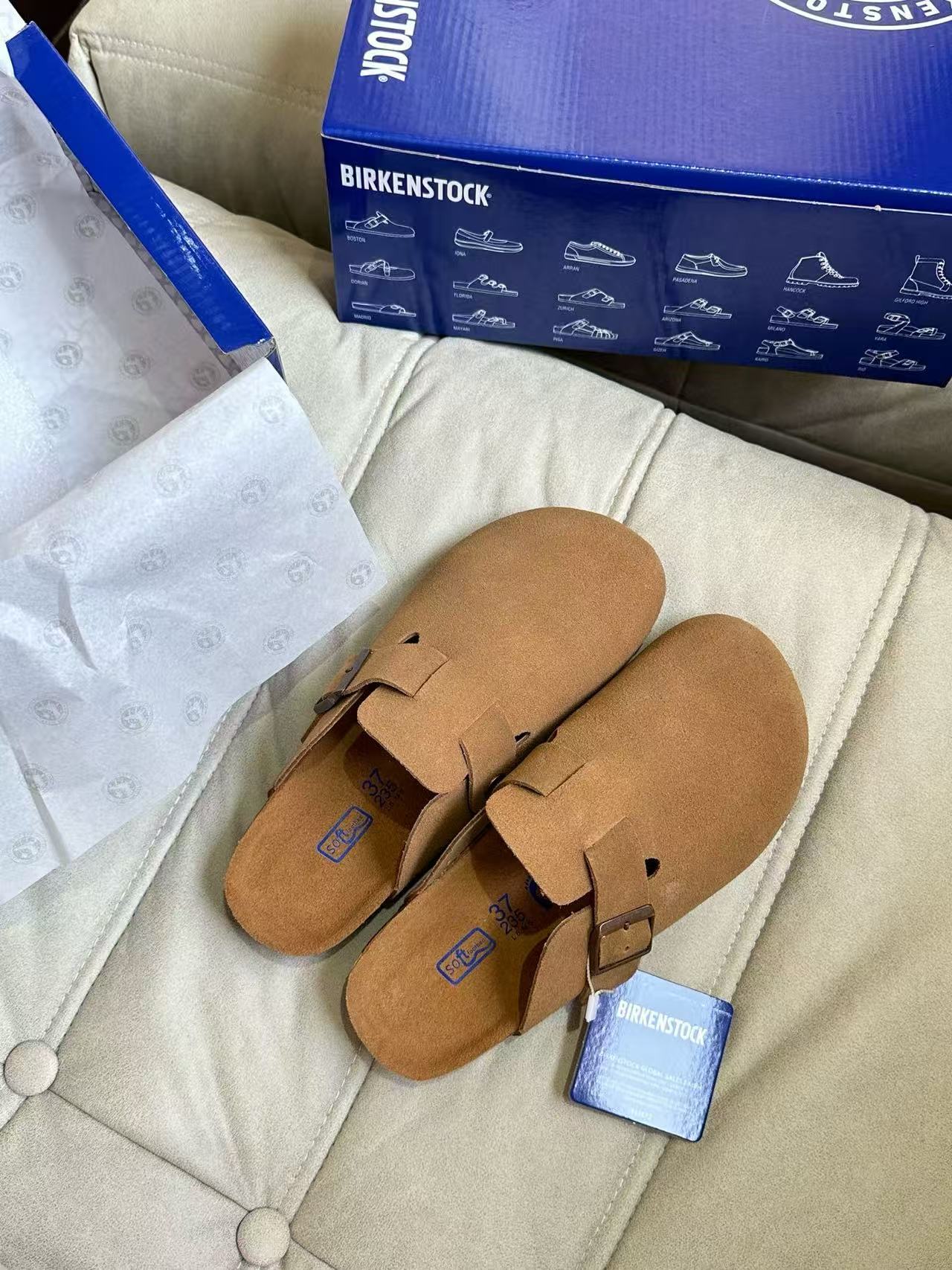 Birkenstock Boston Suede Coffee 0060461