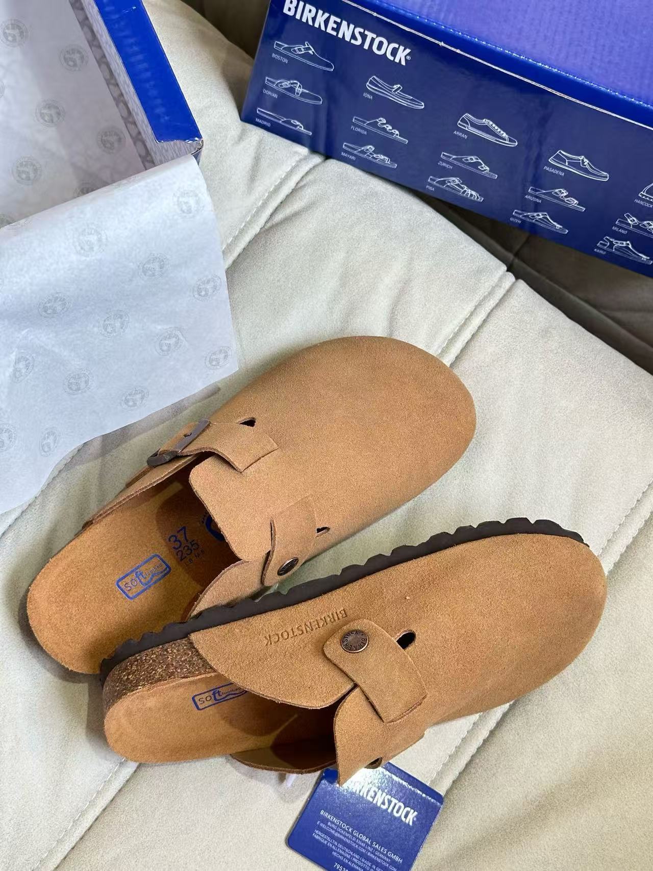 Birkenstock Boston Suede Coffee 0060461