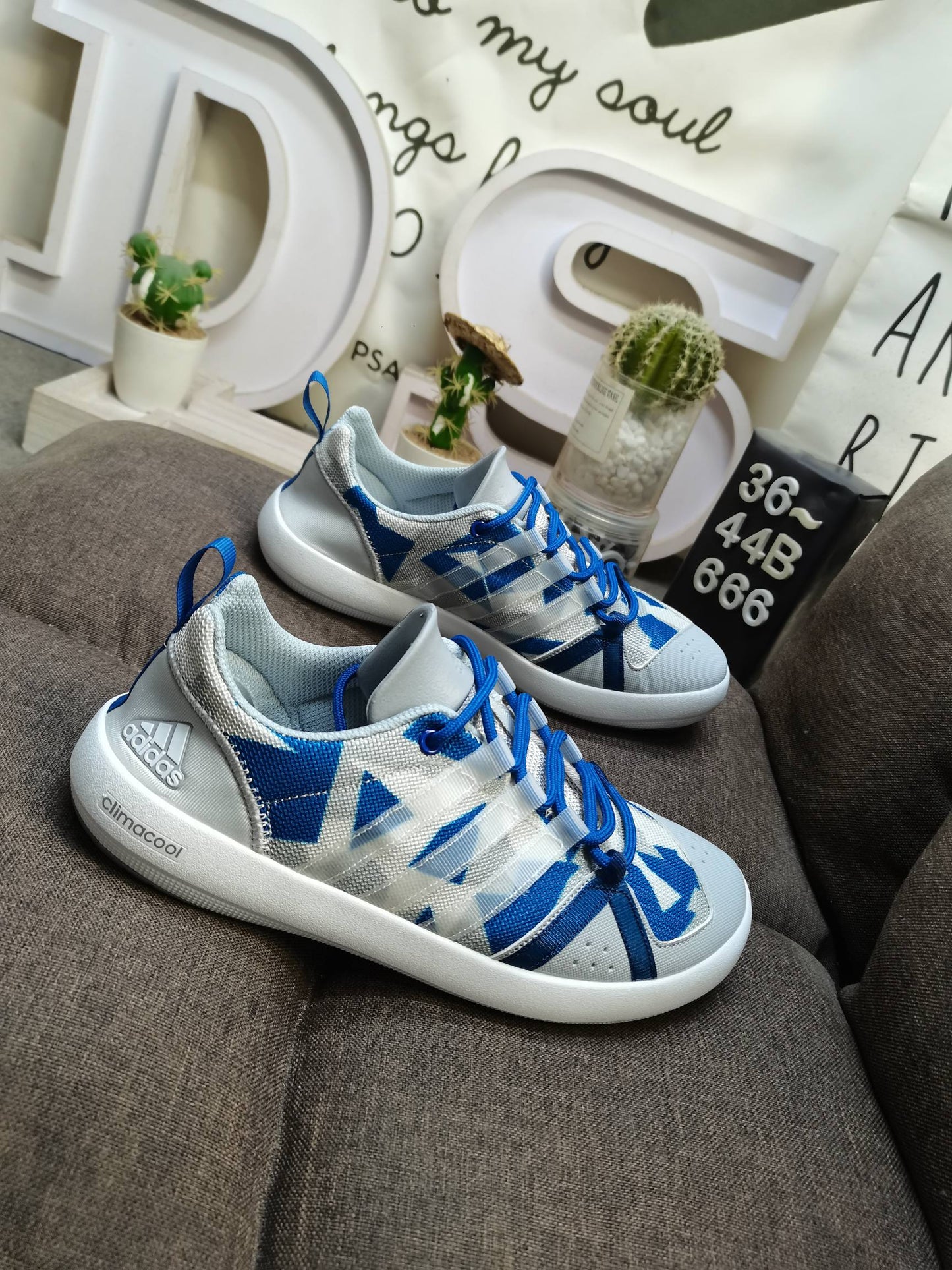 Adidas CLIMACOOL BOAT LACE  GRAPHIC Blue DS-666D