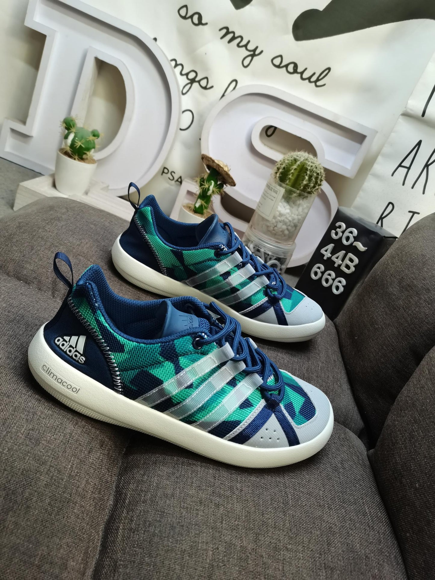 Adidas CLIMACOOL BOAT LACE  GRAPHIC Green DS-666D