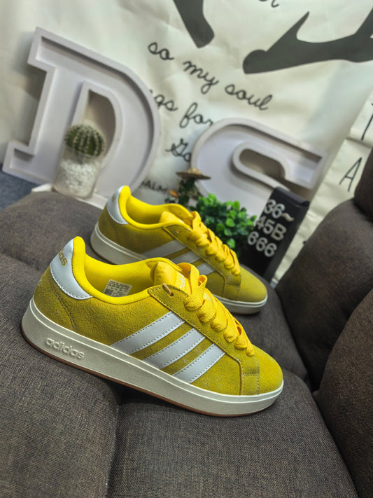Adidas GRAND COURT BASE 00s Yellow DS-666D