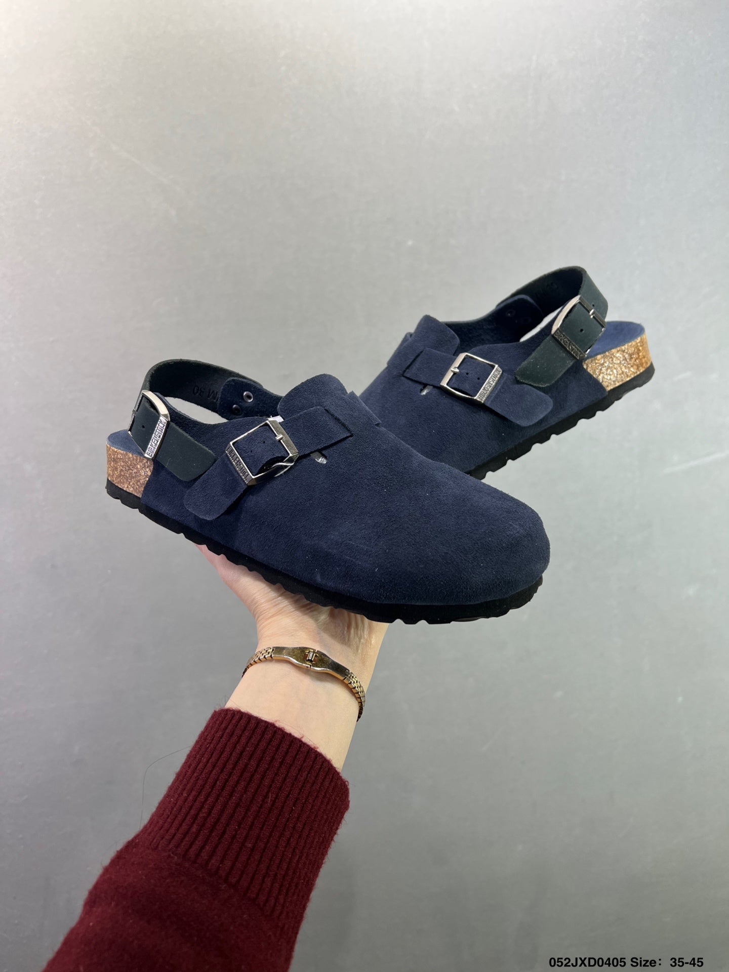 Birkenstock London Suede Leather Navy 1010503
