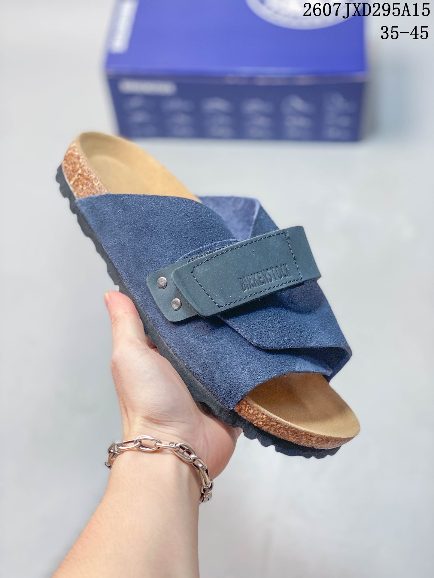 Birkenstock Boston Suede Shearling Navy 0560773