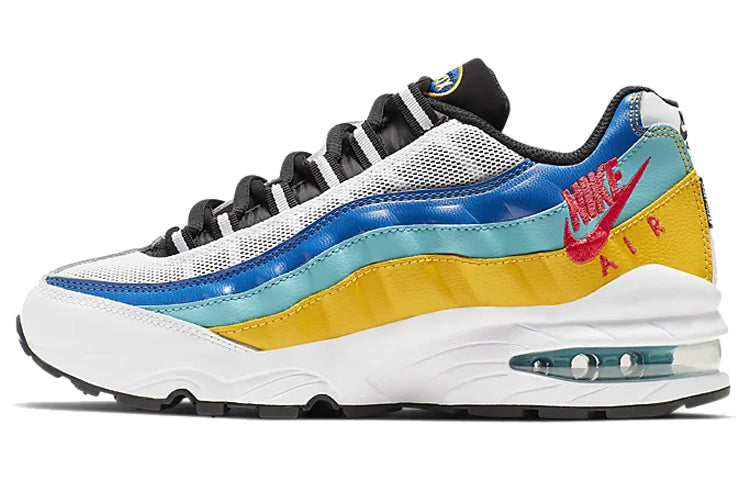 Nike Air Max 95'Game Change' GS White/University Gold/Teal Nebula/Red Orbit CJ6955-100 sneakmarks