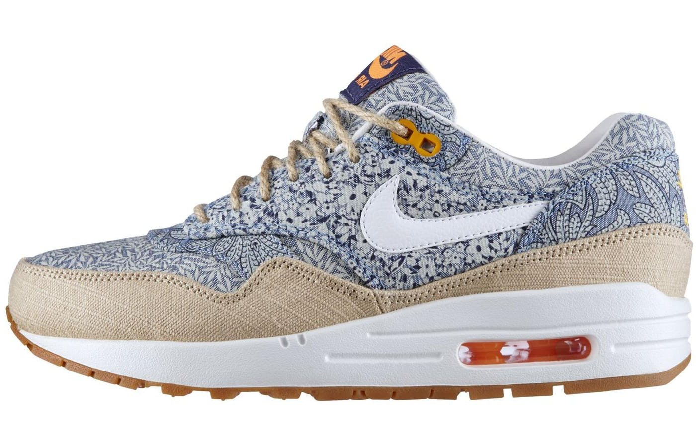 Nike Womens Air Max 1 LIB Liberty - Blue Recall Linen 540855-400 KICKSOVER