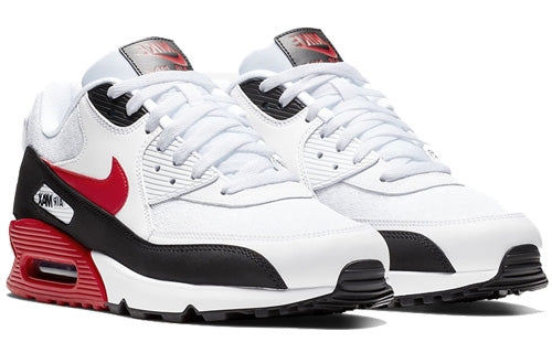 Nike Air Max 90 'Black University Red' White/University Red-Black BV2522-100 KICKSOVER