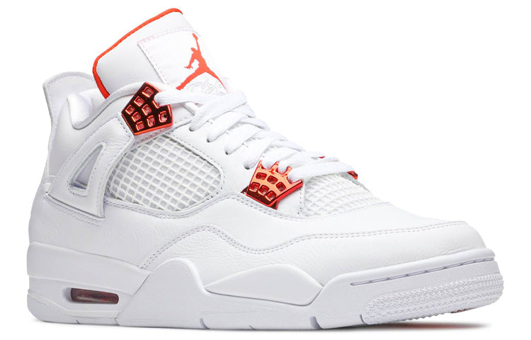 Air Jordan 4 Retro GS 'Orange Metallic' White/Total Orange/Metallic Silver 408452-118