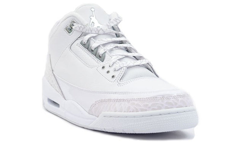 Air Jordan 3 Retro 'Pure Money' White/Metallic Silver 136064-103