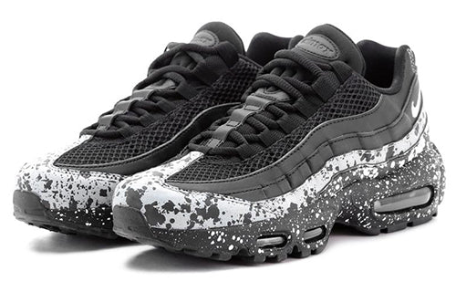 Nike Womens Air Max 95 'Splatter' Black/Black-White 918413-003 sneakmarks