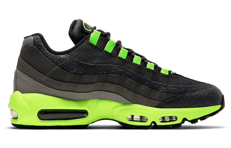 Nike Air Max 95 'Kiss My Airs' Black/Medium Ash/Dark Pewter/Volt DJ4627-001 sneakmarks