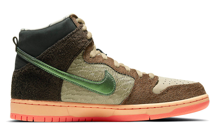 Nike Concepts x Dunk High Pro SB Skateboard 'Duck' Rattan/Parachute Beige/Orange Chalk/Baroque Brown DC6887-200