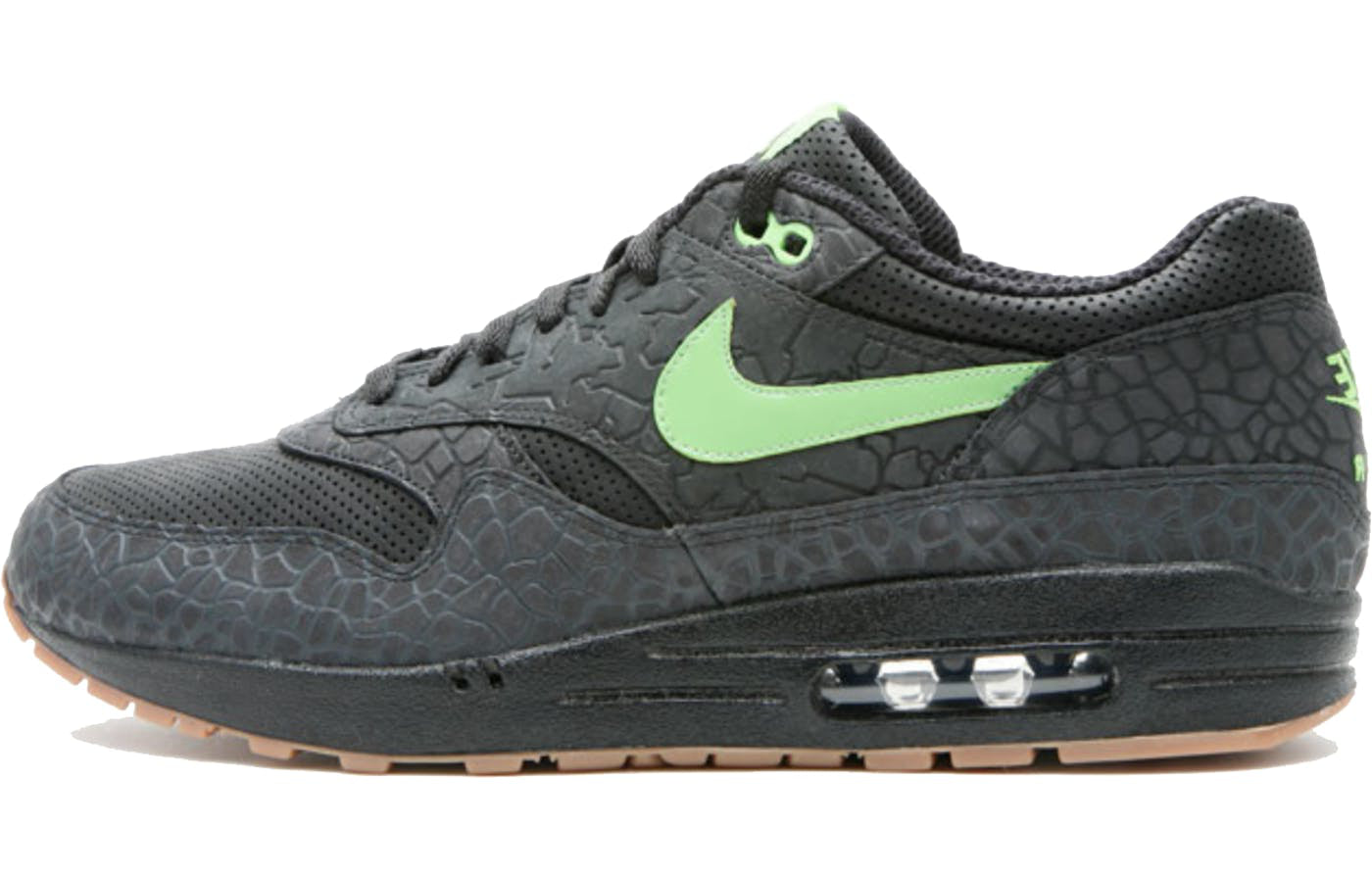 Nike HUF x Air Max 1 Premium 'Hufquake' Black/Green Bean/White 318361-031 KICKSOVER