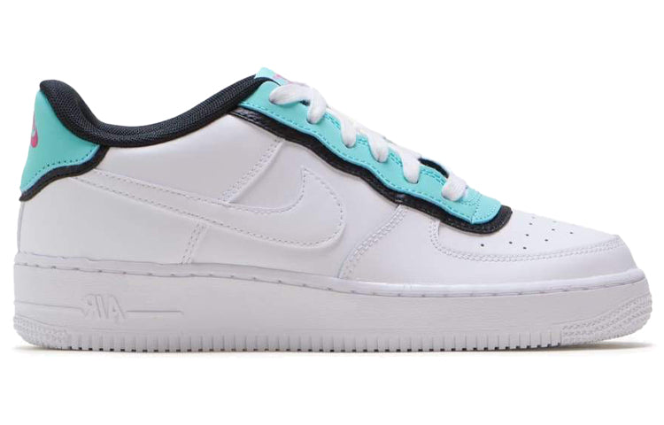 Nike Air Force 1 Low GS Double Layer - White Aqua BV1084-100 KICKSOVER