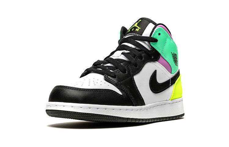 Air Jordan 1 Mid (GS) Pastel Black Toe (GS) 554725-175