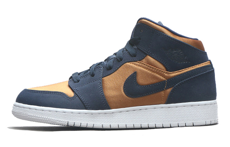 Air Jordan 1 Mid SE GS Obsidian Desert Ochre BQ6931-401