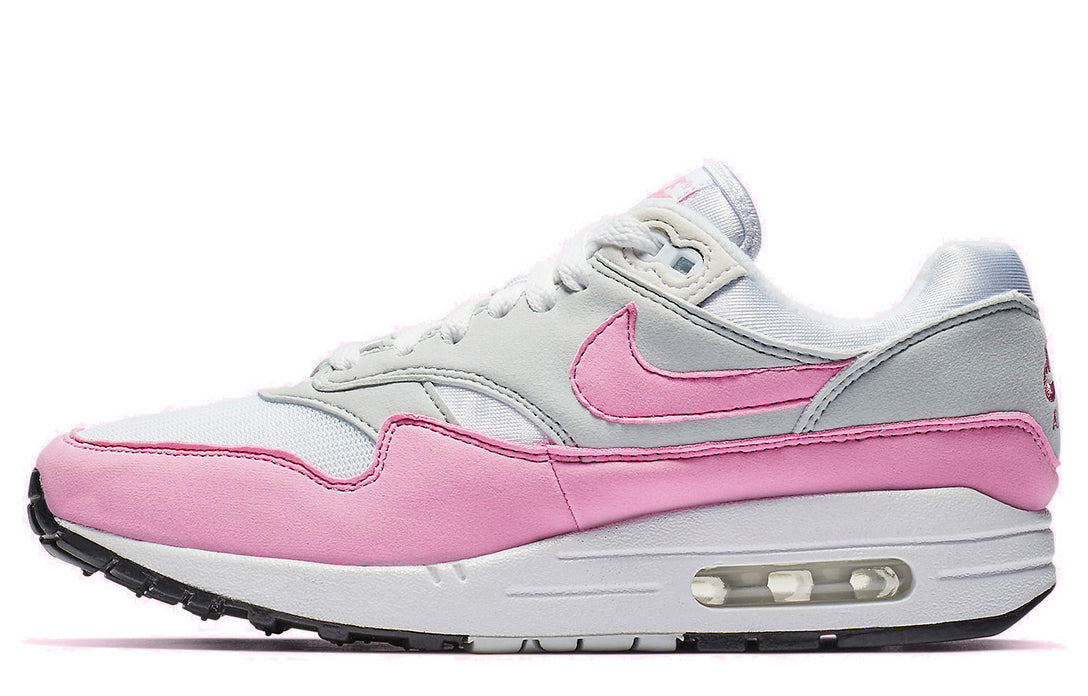 Womens Air Max 1 'Psychic Pink' White/Psychic Pink-Neutral Grey-Black BV1981-101 KICKSOVER