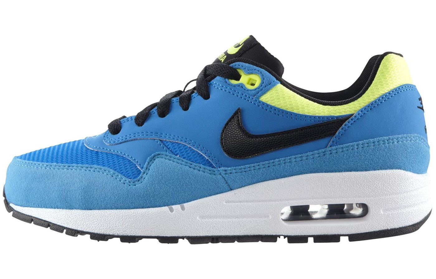 Nike Air Max 1 GS 'Blue Hero' Blue Hero/Black/Volt/Current Blue 555766-401 KICKSOVER