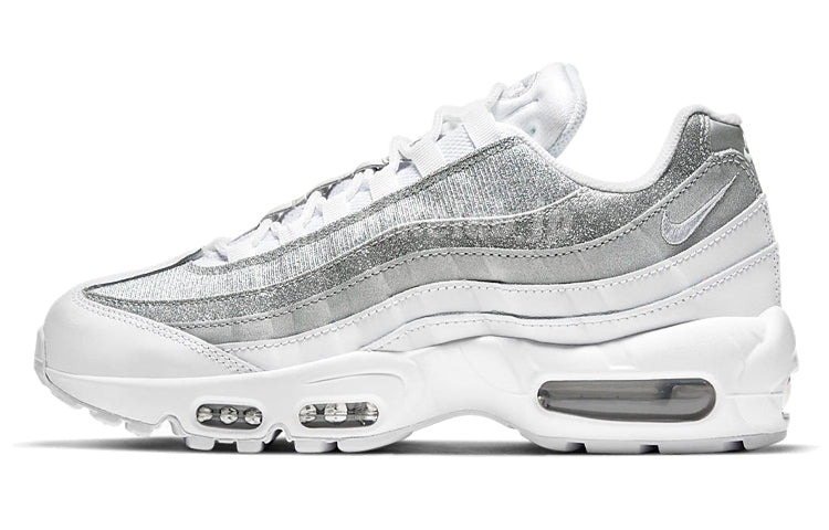 Nike Womens Air Max 95 'White Metallic Silver' White/White/Metallic Silver DH3857-100 sneakmarks