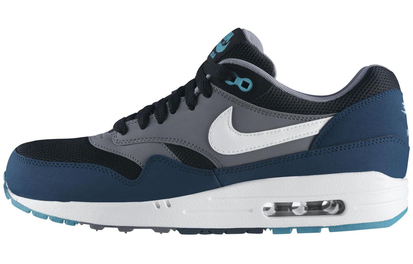 Air Max 1 Essential 'Midnight Turquoise' Black/White/Midnight Turquoise/Cool Grey 537383-013 KICKSOVER