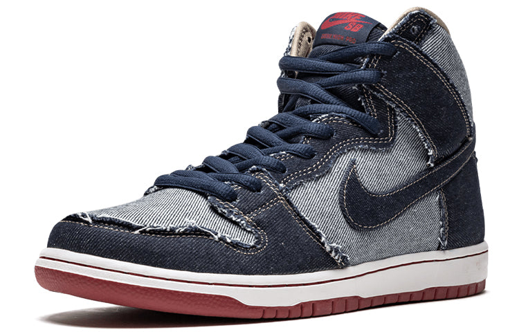 Nike SB Skateboard Dunk High TRD QS Midnight Navy - Denim 881758-441