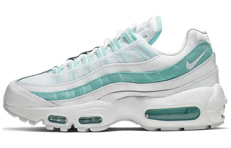 Nike Womens Air Max 95 'Light Aqua' White/White/Light Aqua 307960-115 sneakmarks