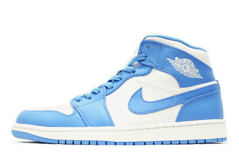 Air Jordan 1 Mid White University Blue 554724-106