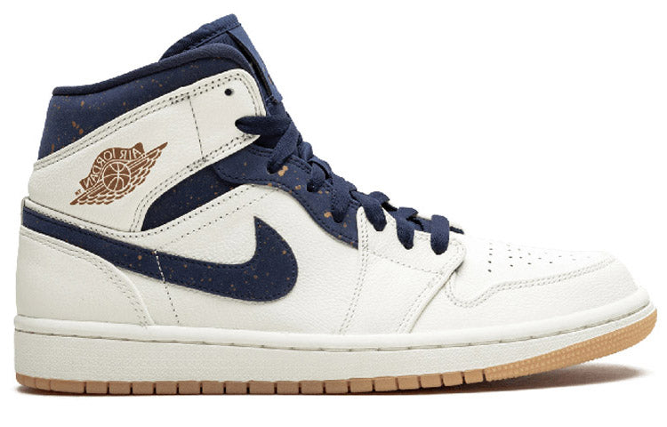 Air Jordan 1 Mid 'Jeter' Sail/Bronze-College Navy AH6342-104