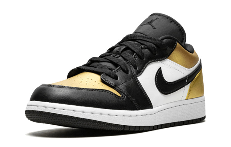 Air Jordan 1 Low'Gold Toe' GS Metallic Gold/Black/White CQ9487-700