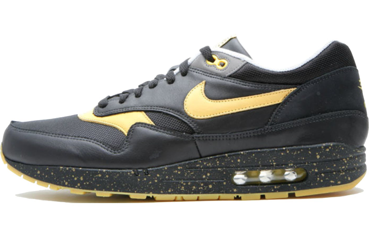 Nike Air Max 1 Premium TZ 'Livestrong' Black/Varsity Maize/White/Soft Grey 372444-071 KICKSOVER