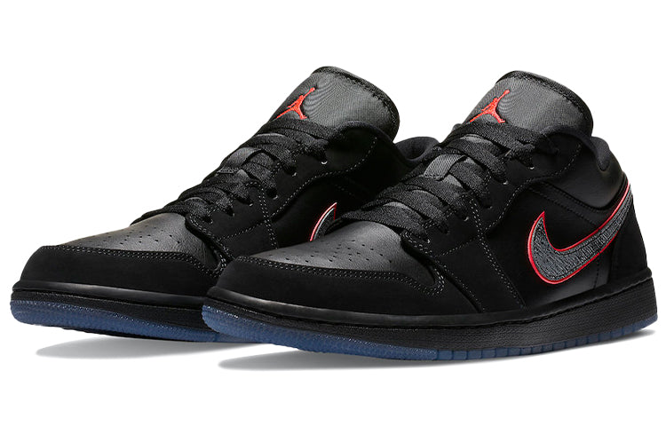 Air Jordan 1 Low 'Red Orbit' Black/Black/Red Orbit CK3022-006