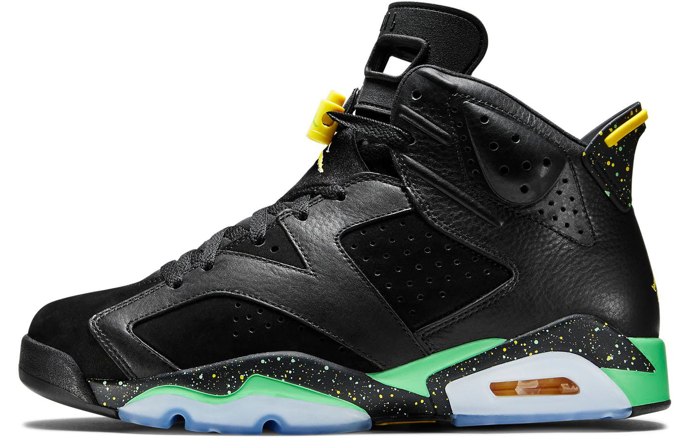 Air Jordan 6 Retro 'Brazil Pack' Black/Green-Yellow 688446-020