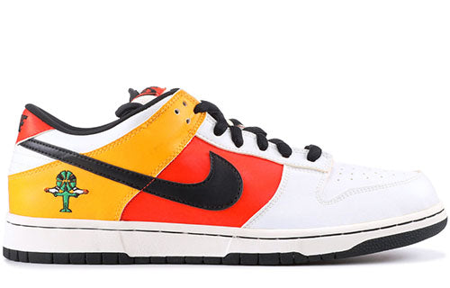 Nike Dunk Low Pro SB Skateboard 'Raygun' Orange Flash/Black-White 304292-802 sneakmarks