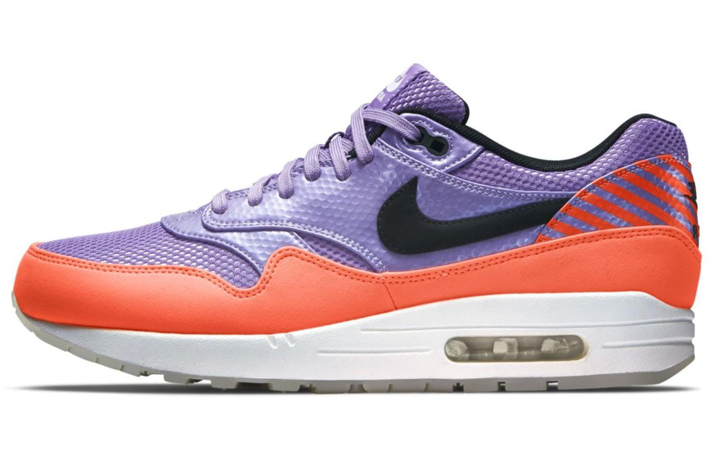 Nike Air Max 1 FB Premium QS 'Mercurial' Atomic Violet/Black/Total Orange 665874-500 KICKSOVER