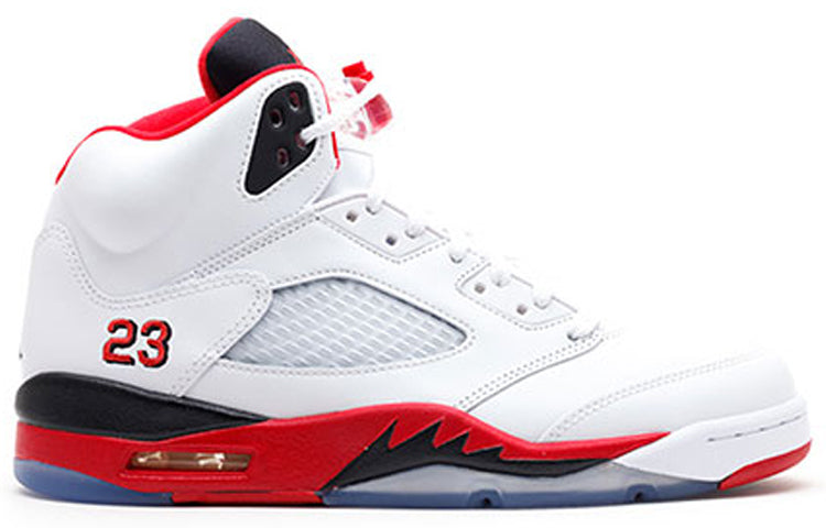 Air Jordan 5 Retro Fire Red Black Tongue 136027-120