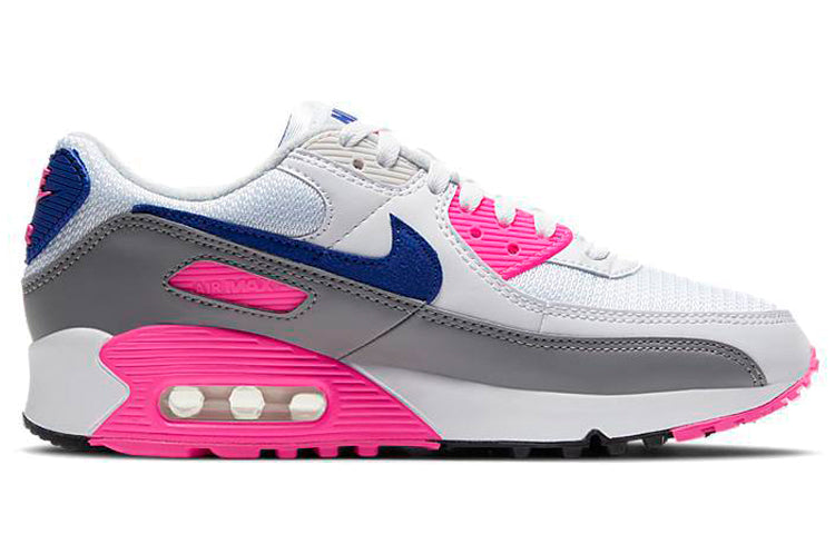 Womens Air Max 90 'Pink Concord' White/Vast Grey/Concord/Pink Blast CT1887-100 KICKSOVER