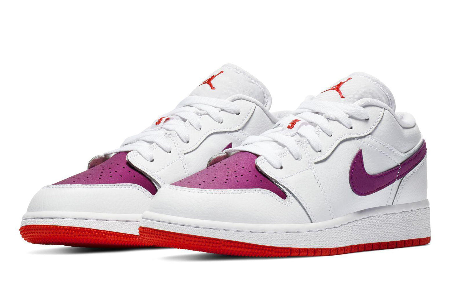 Air Jordan 1 Low GS White Berry 554723-161