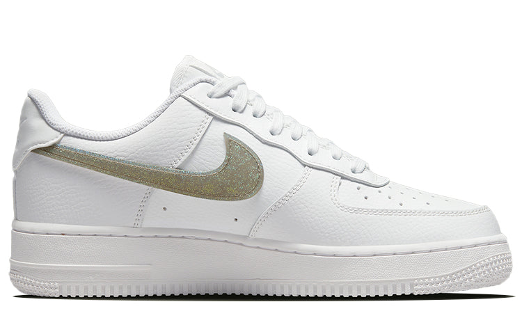 Nike Womens Air Force 1 Low Glitter Swoosh DH4407-101 KICKSOVER