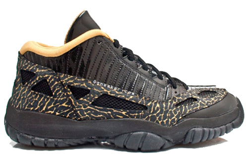 Womens WMNS Air Jordan 11 Retro Low 'IE' Black/Metallic Gold 316318-071