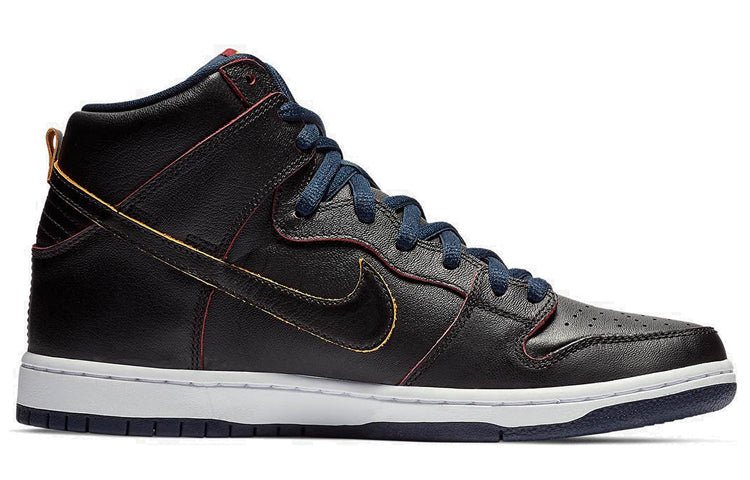Nike NBA x Dunk High SB Skateboard 'Cleveland Cavaliers' Black/Black-College Navy-Team Red BQ6392-001