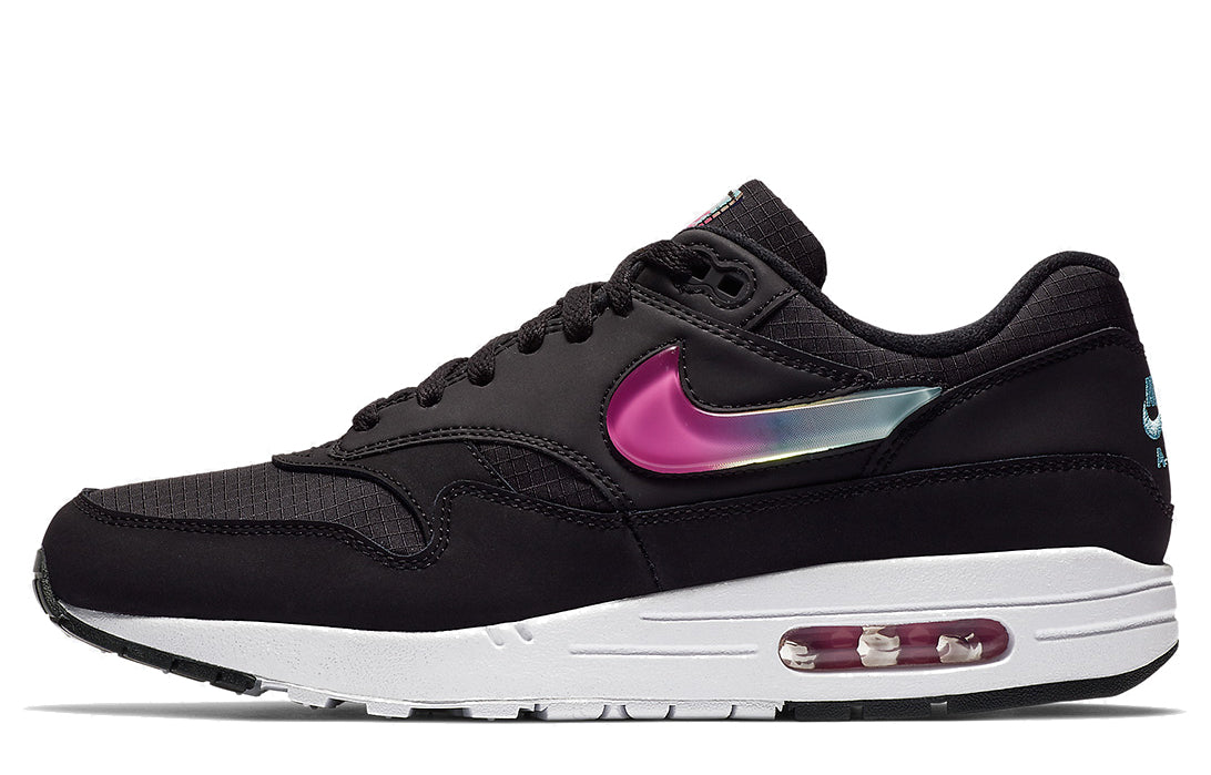 Nike Air Max 1 SE 'Jelly Jewel Black' Black/Blue Gaze/Active Fuchsia AO1021-003 KICKSOVER