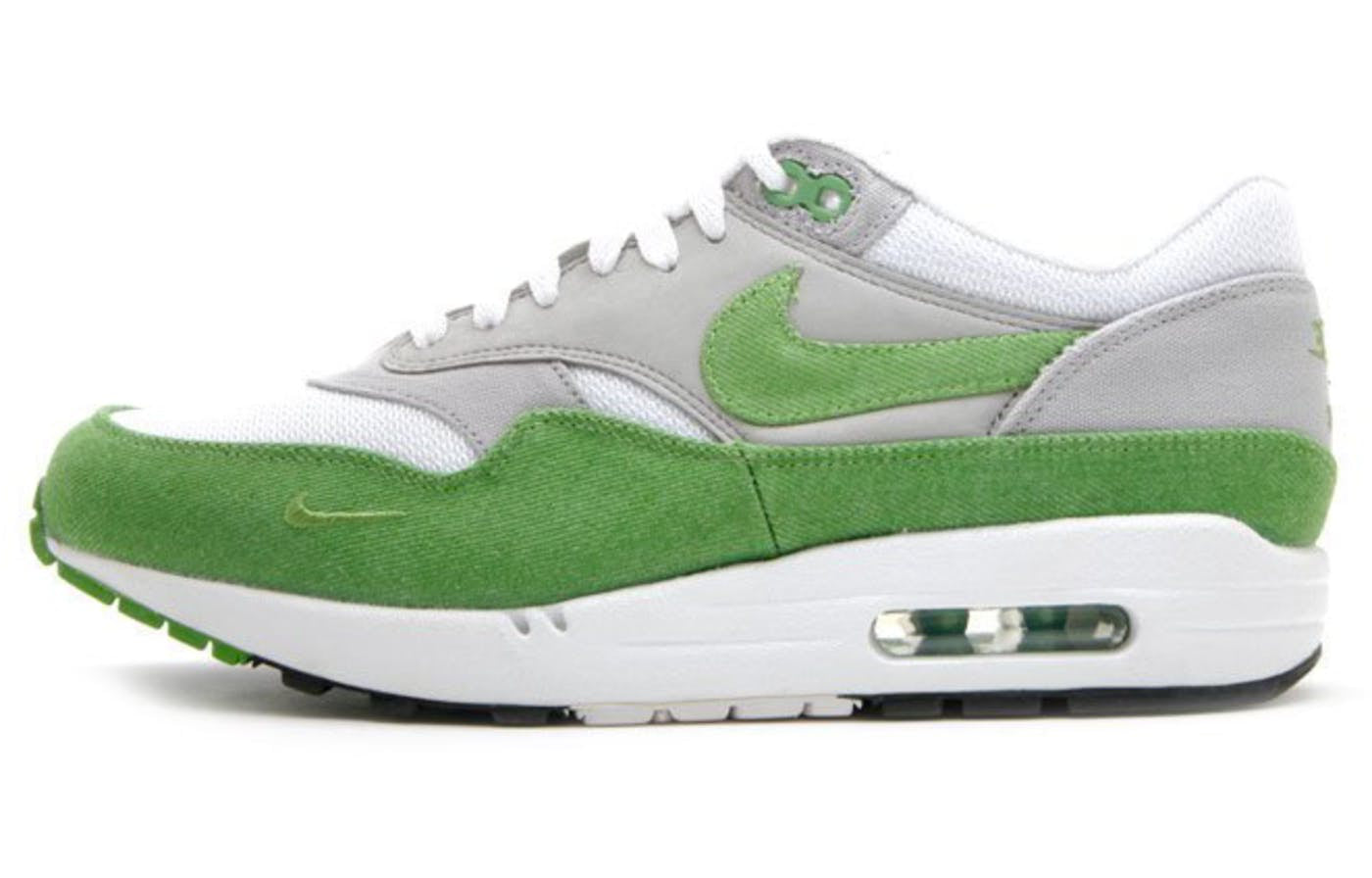 Nike Patta x Air Max 1 Premium 'Chlorophyll' White/Chlorophyll/Matte Silver 366379-100 KICKSOVER