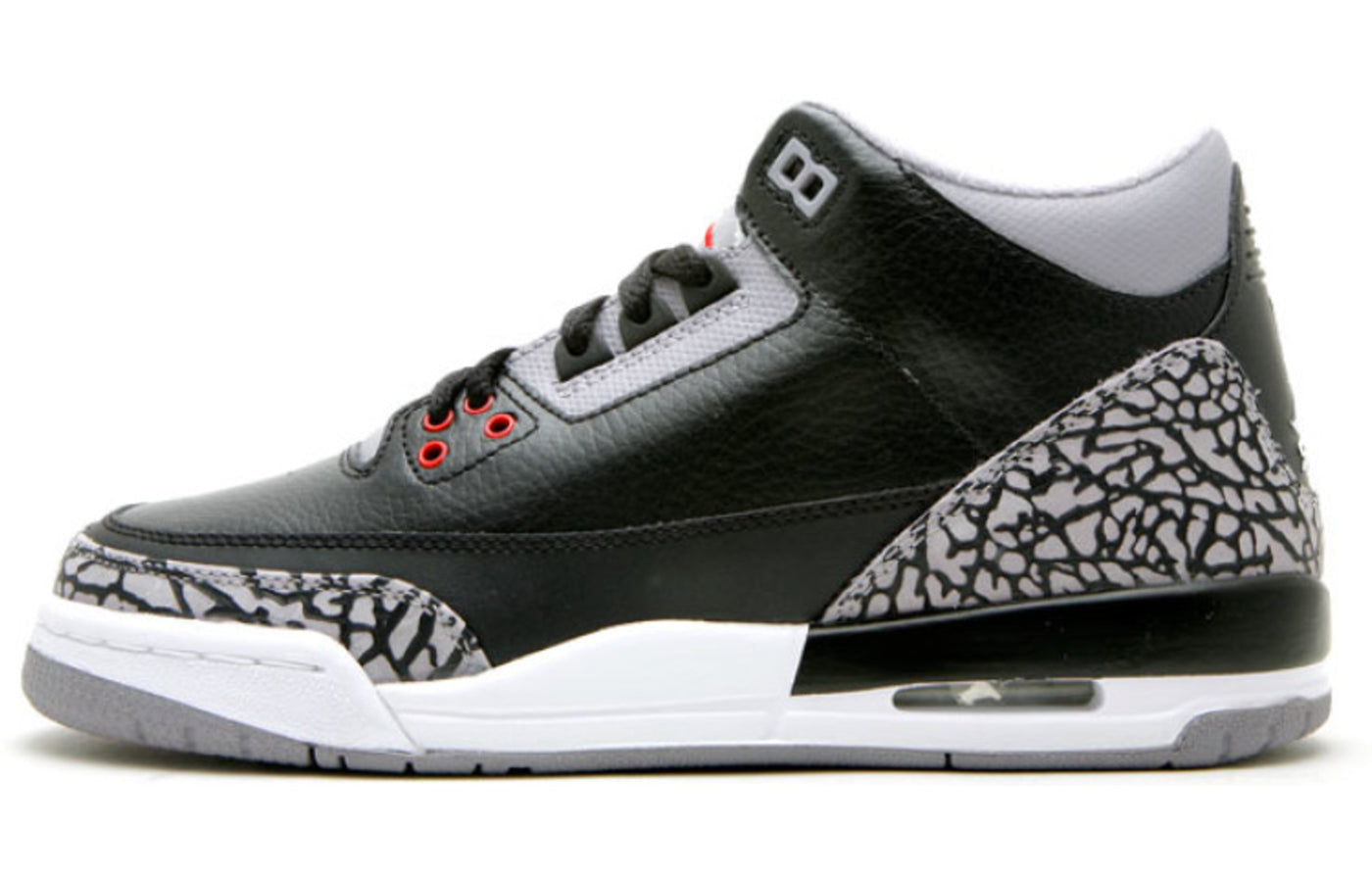 Air Jordan 3 Retro'Countdown Pack' GS Black/Cement Grey 340255-061