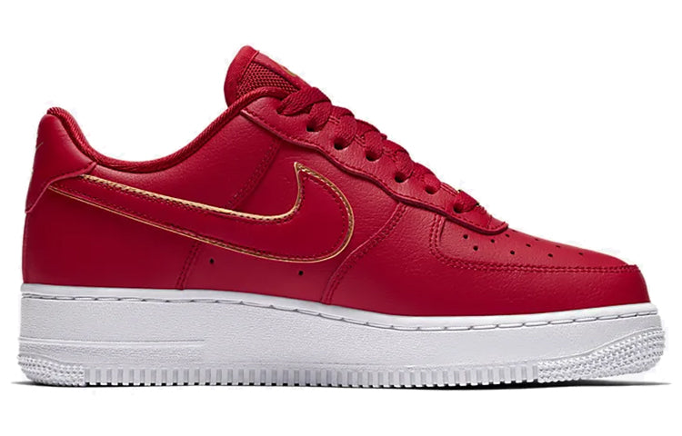 Nike Womens Air Force 1 Low 'Red Gold Swoosh' AO2132-602 KICKSOVER