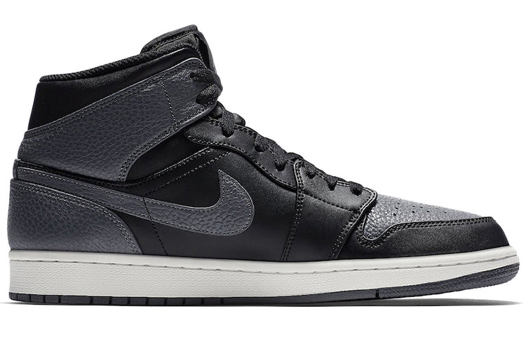 Air Jordan 1 Mid Black Dark Grey 554724-041