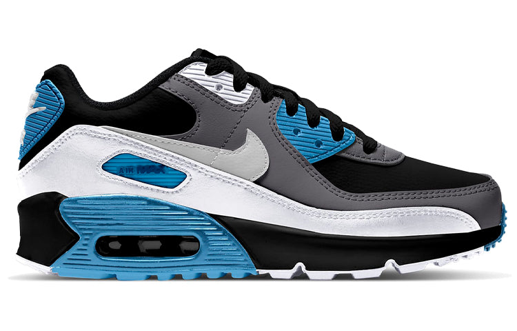 Nike Air Max 90 Leather GS 'Black Dark Grey' Black/Dark Grey/White/Neutral Grey CD6864-005 KICKSOVER