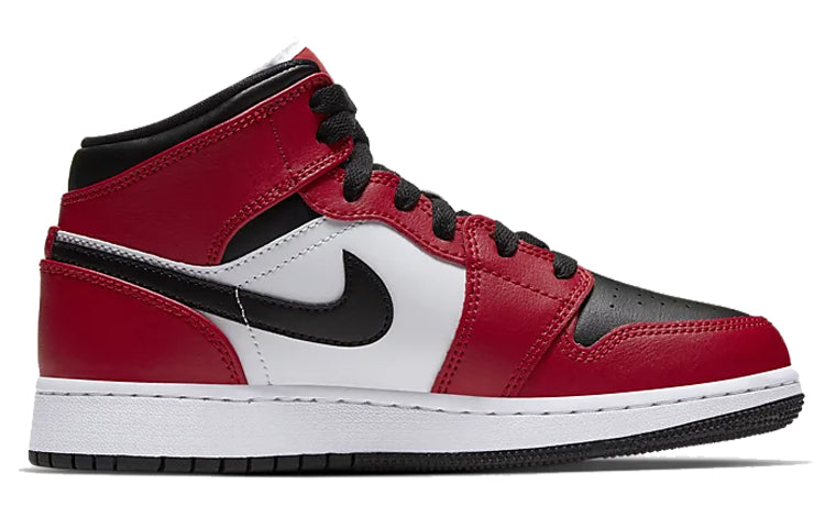 Air Jordan 1 Mid GS Chicago Black Toe 554725-069