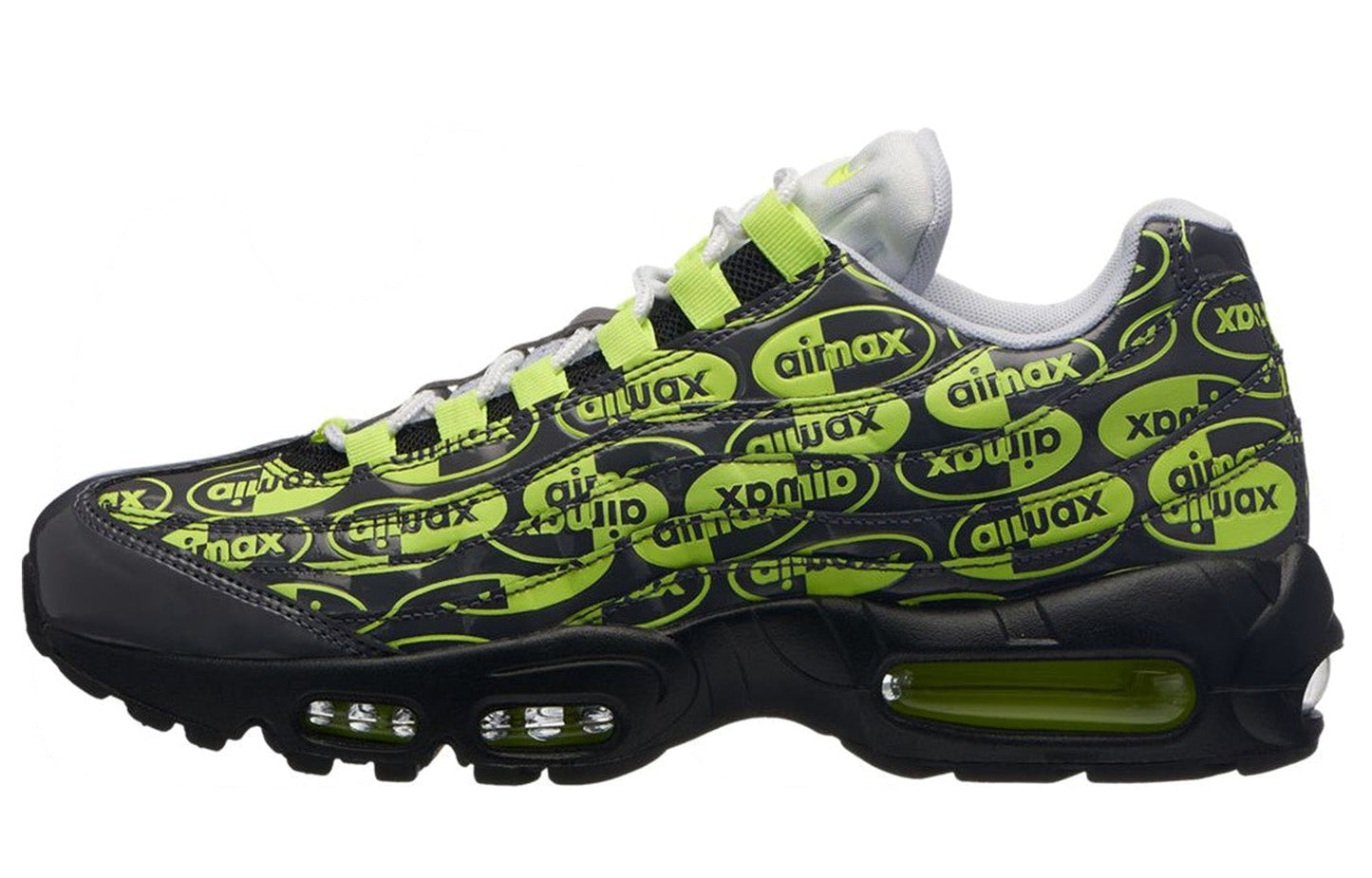 Nike Air Max 95 Premium 'Volt' Black/Volt-Ash-White 538416-019 sneakmarks