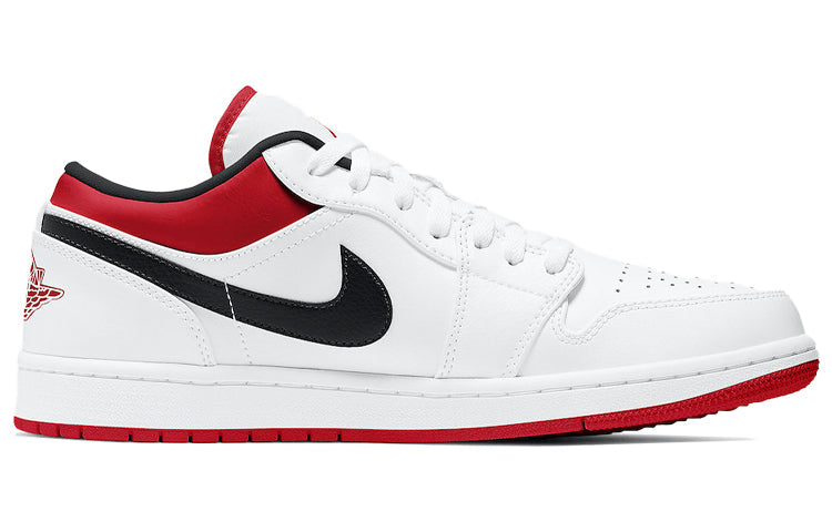 Air Jordan 1 Low White University Red 553558-118